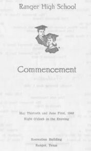 RHS-1948 Commencement Program