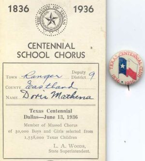 Tag from Texas Centennial