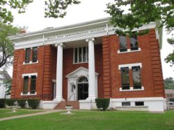 Carnegie Library building in Marshall