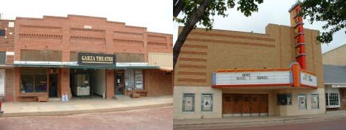 Garza & Tower theaters in Post