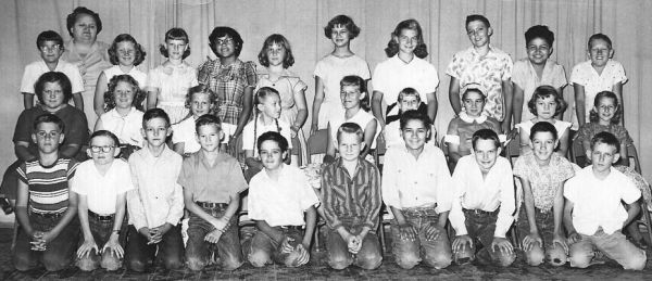 Miss Worden 5th. grade class in 1954-55 at Hodges Oak