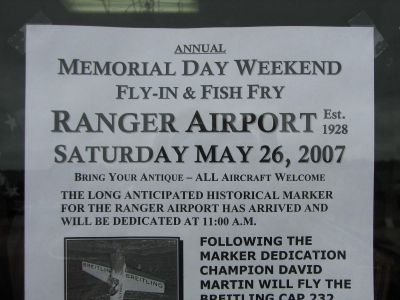 Dedication at Ranger Airport
