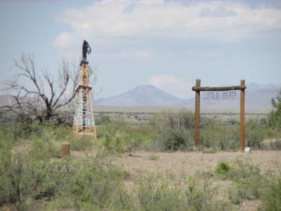 Old movie set near Marfa